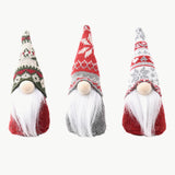 3-Pack Christmas Snowflake Hat Faceless Gnomes