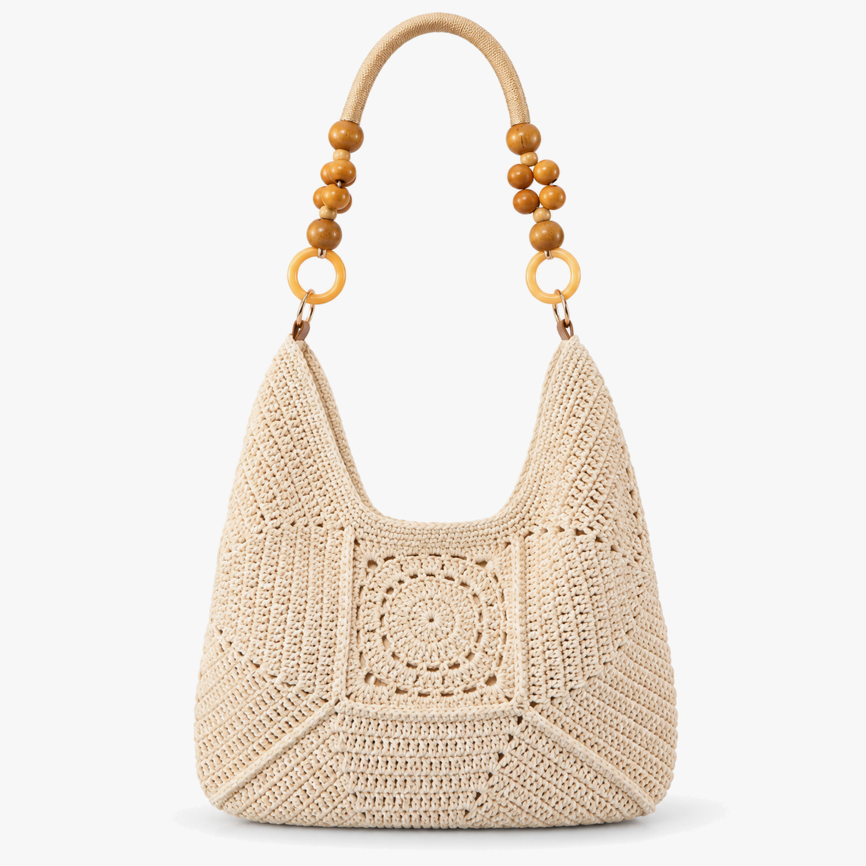 Beige & Gold Handle