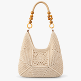 Beige & Gold Handle
