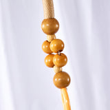 Beige & Gold Handle
