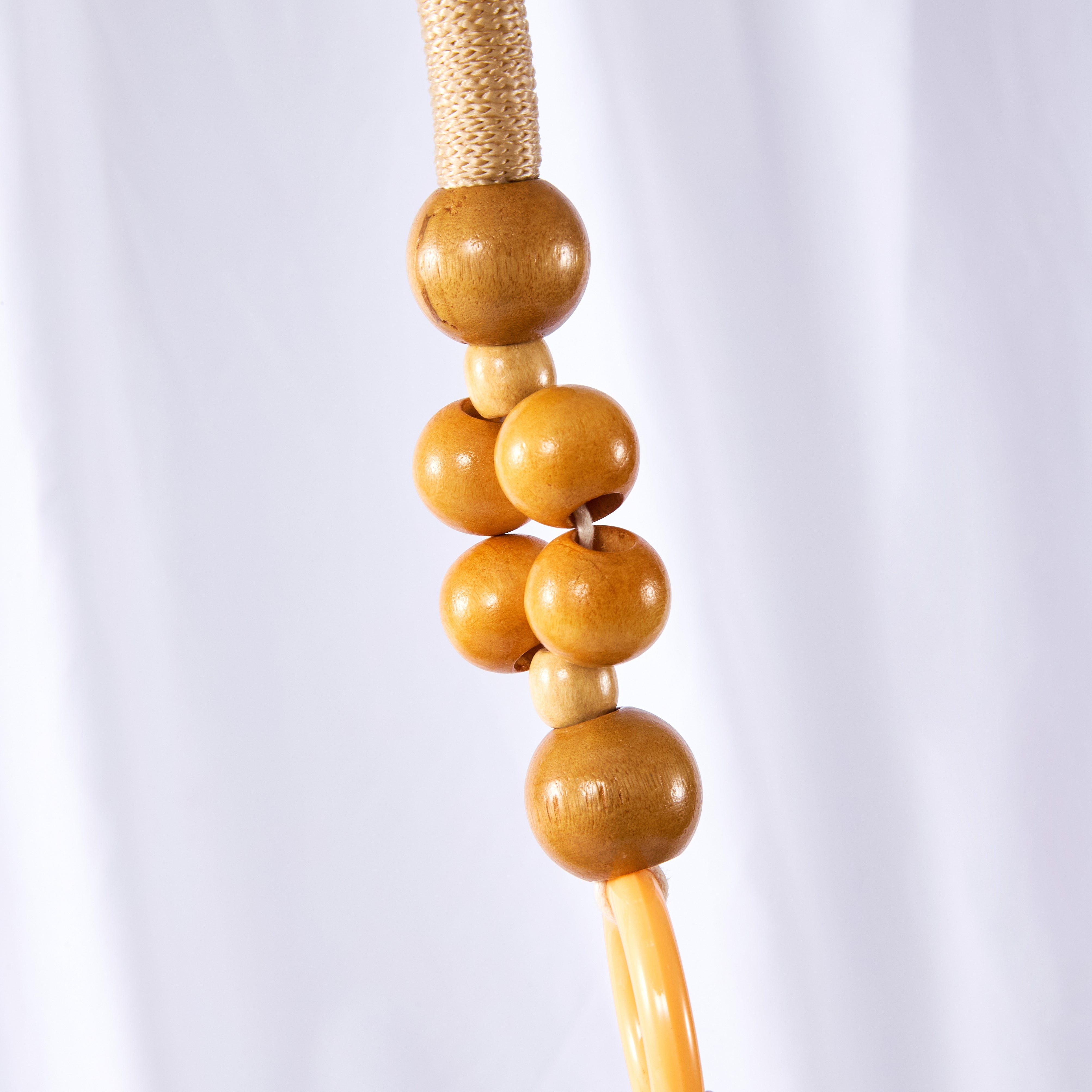 Beige & Gold Handle