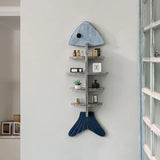 Nordic Wooden Fish Shelf