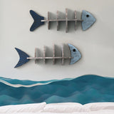 Nordic Wooden Fish Shelf