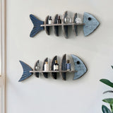 Nordic Wooden Fish Shelf