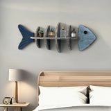 Nordic Wooden Fish Shelf