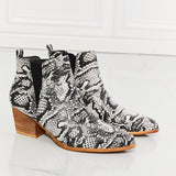 Back At It Point Toe Bootie in Snakeskin