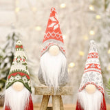 3-Pack Christmas Snowflake Hat Faceless Gnomes